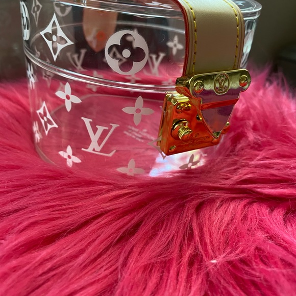 Tiny bitsy clear box clutch purse/hand bag - Picture 2 of 16